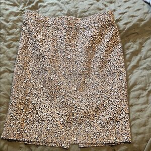J. Crew Factory Animal Print Pencil Skirt